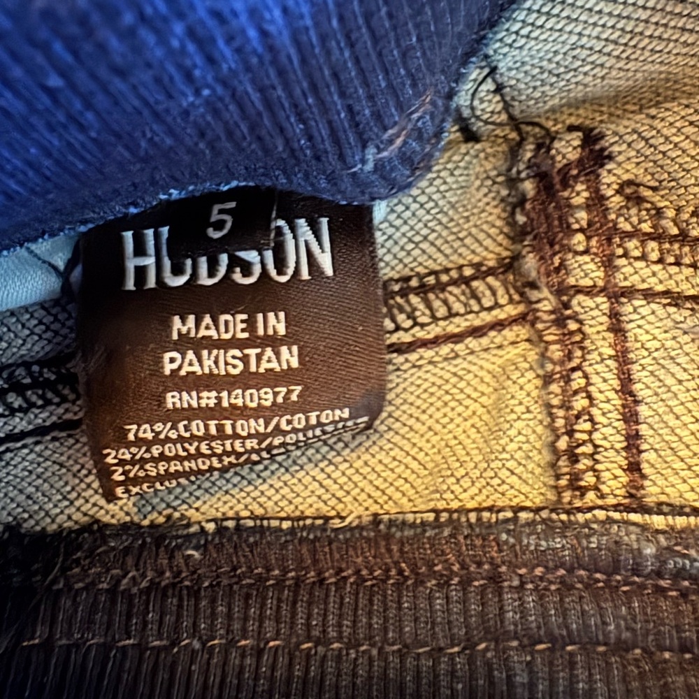 Hudson Jeans Kids Blue Knit Denim Shorts size 5 - Picture 3 of 3